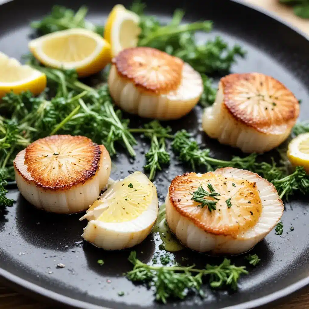 Grilling Greatness Achieving the Perfect Sear on Scallops with Lemon Herb Butter